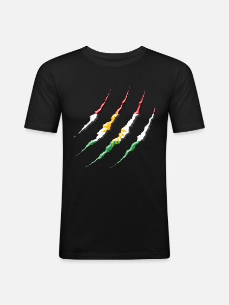 Kurdistan - Men's Slim Fit T-Shirt - black