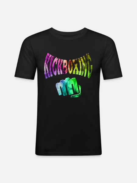 Kickboxing - Men's Slim Fit T-Shirt - black