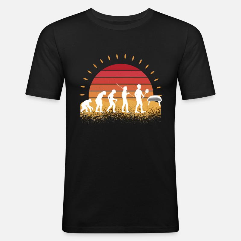 Pizza Bäcker - Männer Slim Fit T-Shirt - Schwarz