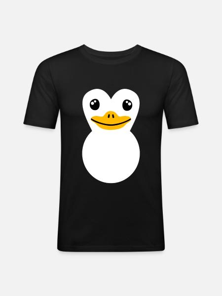 Penguin Costume - Men's Slim Fit T-Shirt - black