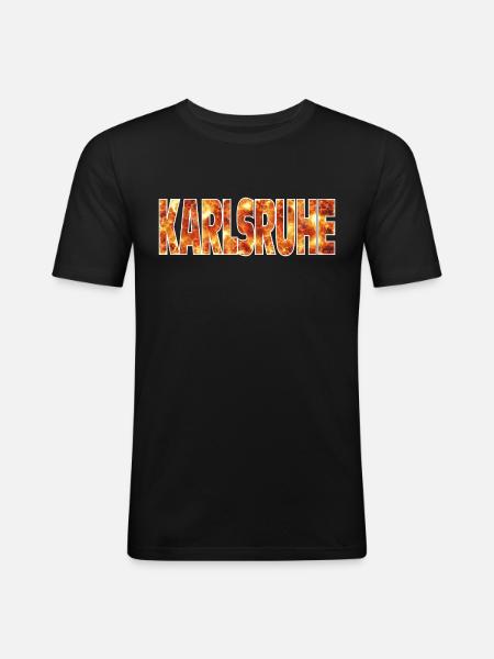 Karlsruhe - Men's Slim Fit T-Shirt - black