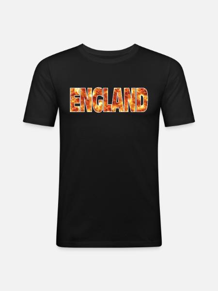 England - Men's Slim Fit T-Shirt - black