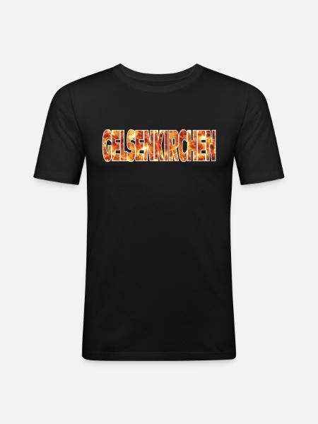 Gelsenkirchen - Men's Slim Fit T-Shirt - black