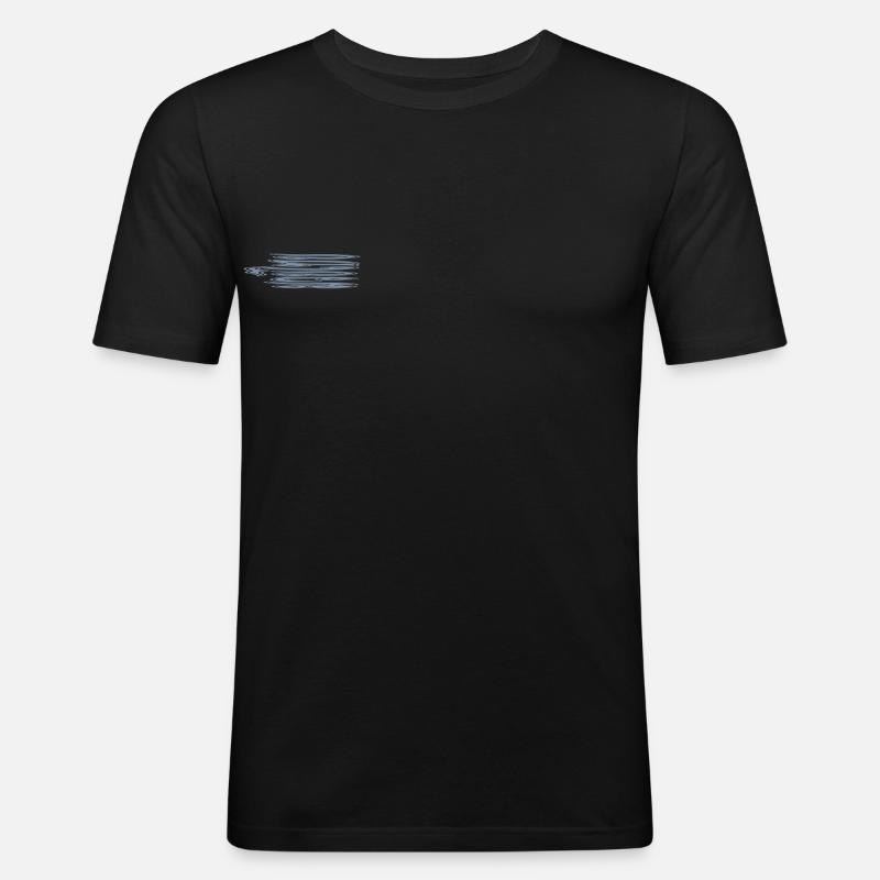 Muay Thai Script - Men's Slim Fit T-Shirt - black