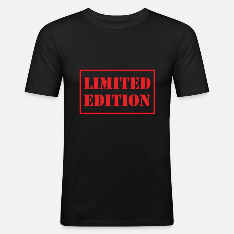 Limited Edition - Spruch - Geschenk - Männer Slim Fit T-Shirt - Schwarz