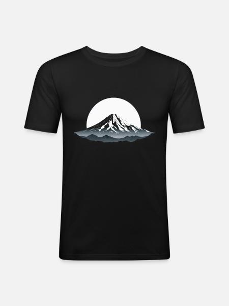 Mountain Majesty - Men's Slim Fit T-Shirt - black