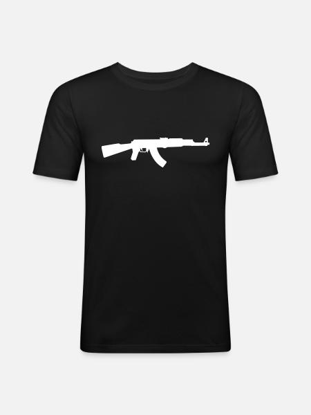 AK 74 - T-shirt près du corps Homme - noir