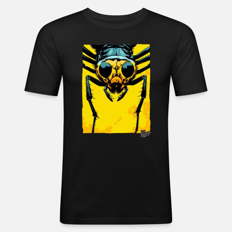 Fourmi monstrueuse : Petit géant - T-shirt près du corps Homme - noir