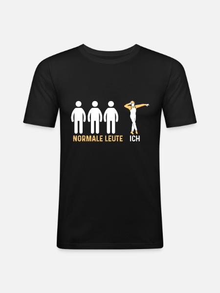 Dancer tap dance - Men's Slim Fit T-Shirt - black