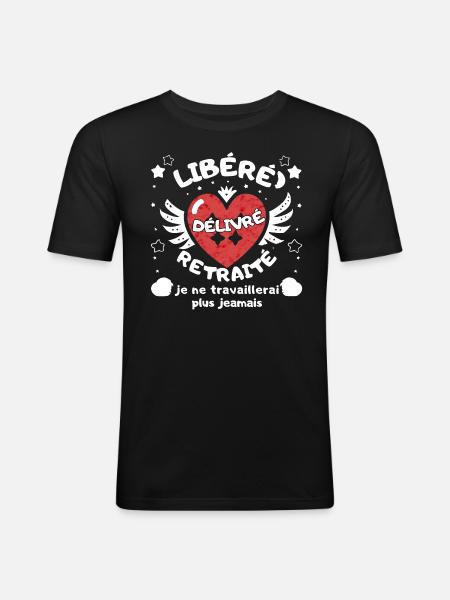 RELEASED ISSUED RETIRED - Men's Slim Fit T-Shirt - black