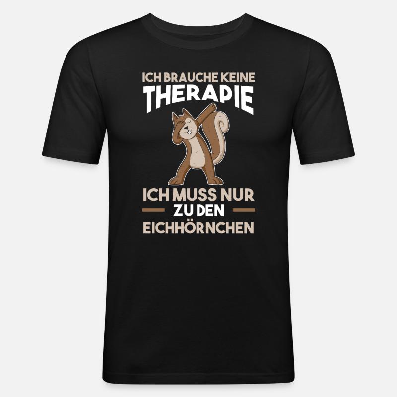 Erdmännchenliebhaber Erdmännchen - Männer Slim Fit T-Shirt - Schwarz