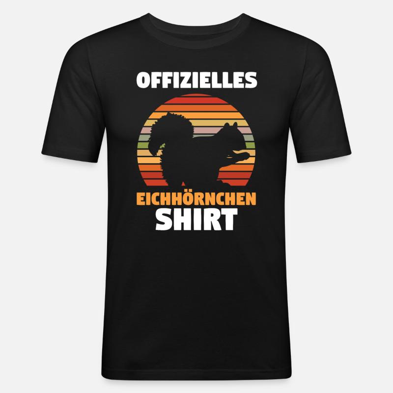 Erdmännchen - Männer Slim Fit T-Shirt - Schwarz