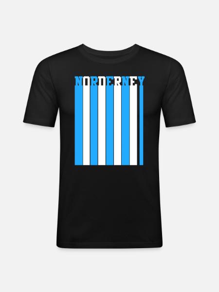 North Sea Norderney - Men's Slim Fit T-Shirt - black