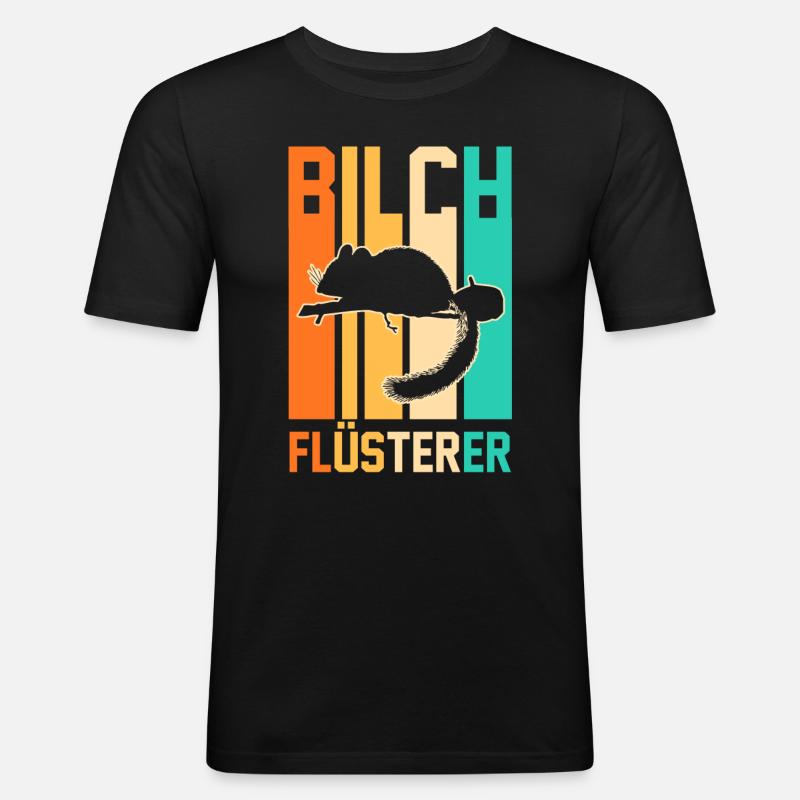 Bilch - Männer Slim Fit T-Shirt - Schwarz