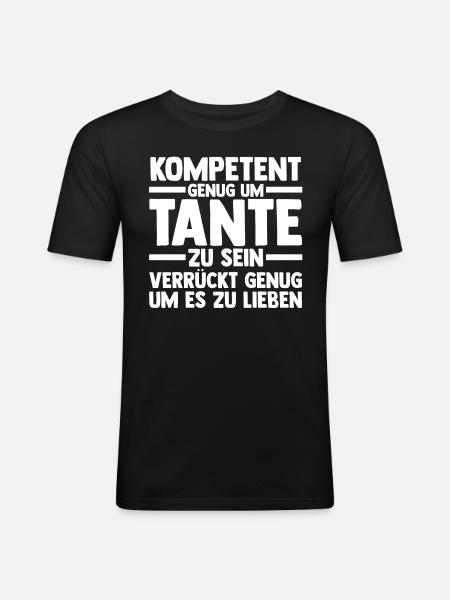 Godmother Aunt - Men's Slim Fit T-Shirt - black