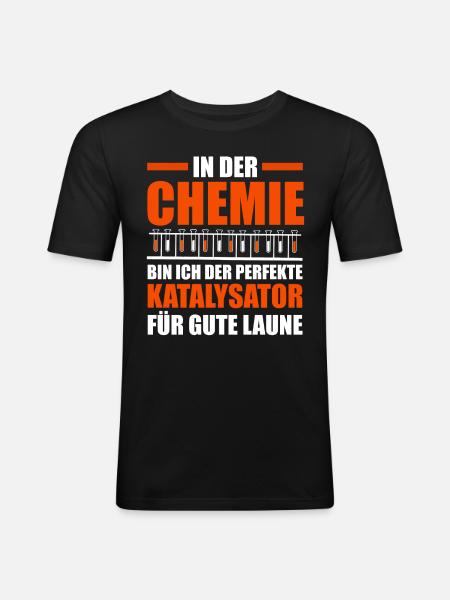Chemist Science Physics Chemistry - Men's Slim Fit T-Shirt - black