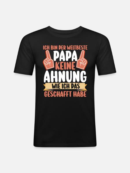 Dad Father's Day Dad - Men's Slim Fit T-Shirt - black