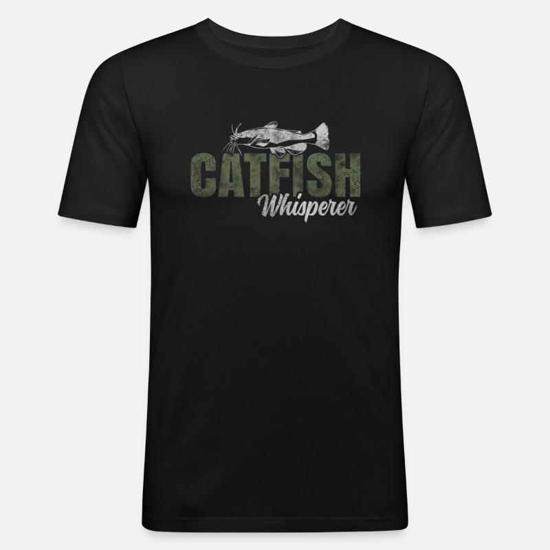 Chuchoteur de poisson-chat - T-shirt près du corps Homme - noir