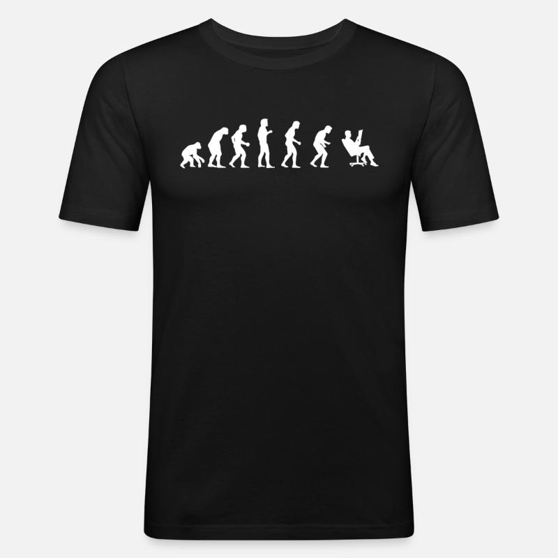 EVOLUTION INGENIEUR ARCHITECTE - T-shirt près du corps Homme - noir