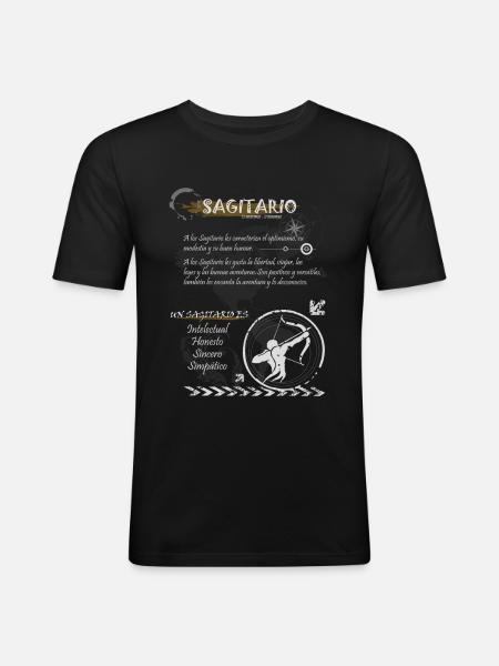 SAGITTARIAN SIGN - Men's Slim Fit T-Shirt - black