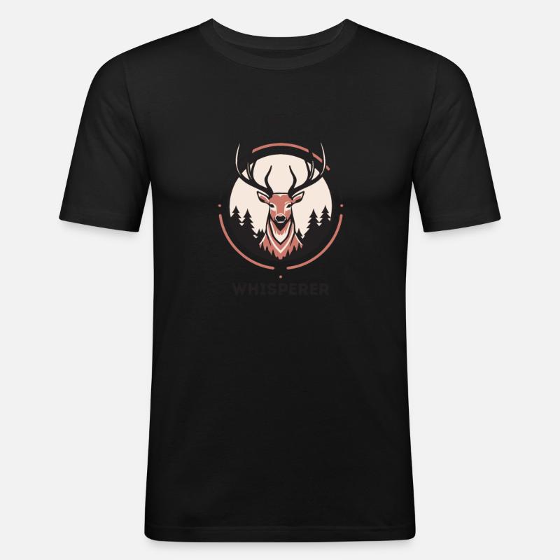Unique Hunt - Men's Slim Fit T-Shirt - black