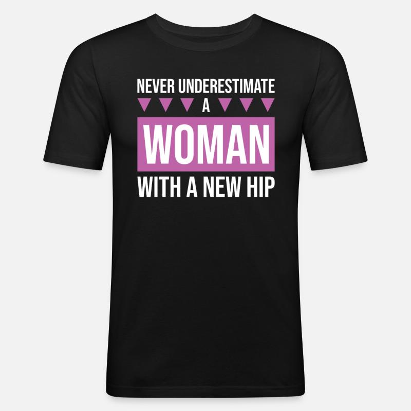 Hip Replacement Surgery Arthroplasty - Men's Slim Fit T-Shirt - black