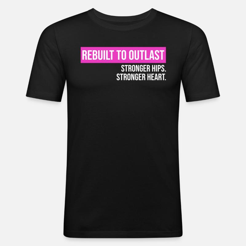 Hip Replacement Surgery Arthroplasty - Men's Slim Fit T-Shirt - black
