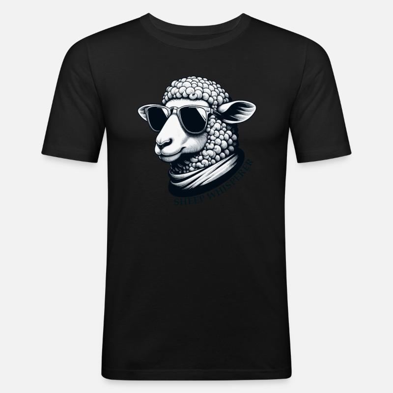 Sheep Whisperer Sheep - Men's Slim Fit T-Shirt - black