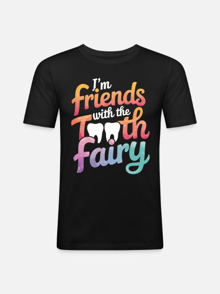 Dentist Dental Assistant Teeth - Men's Slim Fit T-Shirt - black