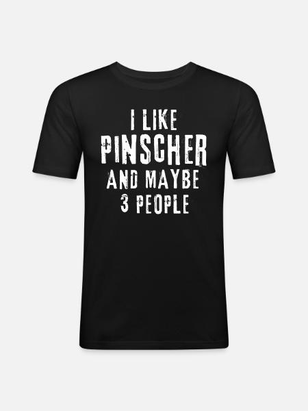 Pinscher - Men's Slim Fit T-Shirt - black