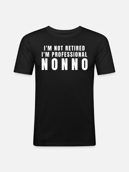 Nonno. Nonno gift - Men's Slim Fit T-Shirt - black