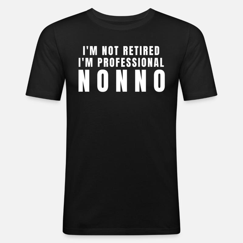 Nonno. Nonno Geschenk - Männer Slim Fit T-Shirt - Schwarz