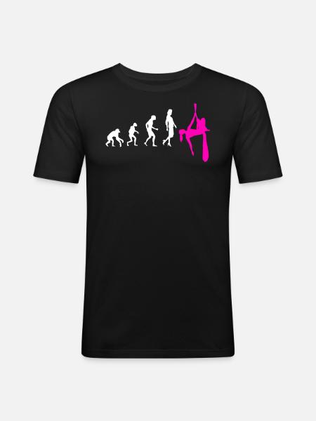 Aerial Silk Evolution - Aerial Circus - Men's Slim Fit T-Shirt - black
