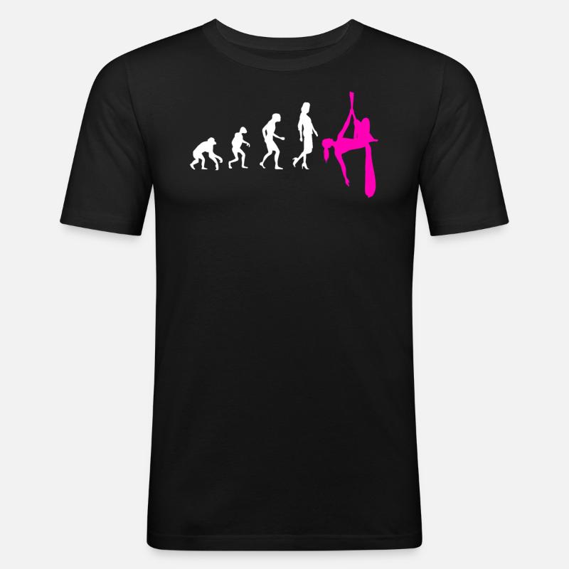 Aerial Silk Evolution - Aerial Circus - Men's Slim Fit T-Shirt - black