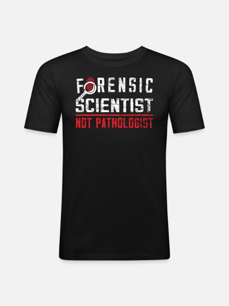 Criminologist - Forensic Science - Men's Slim Fit T-Shirt - black