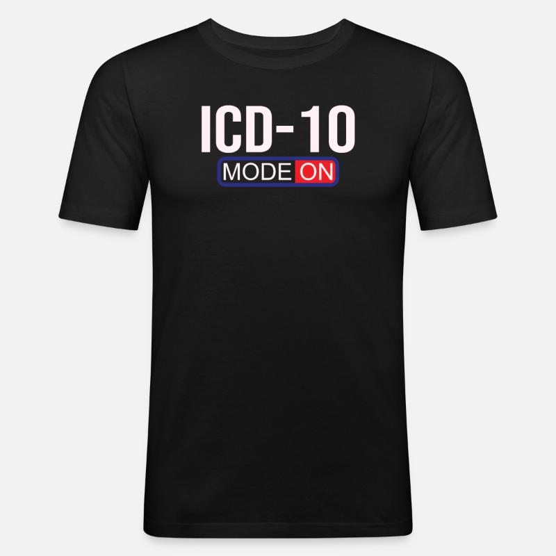 Medical Assistant - Medical Coder - Men's Slim Fit T-Shirt - black