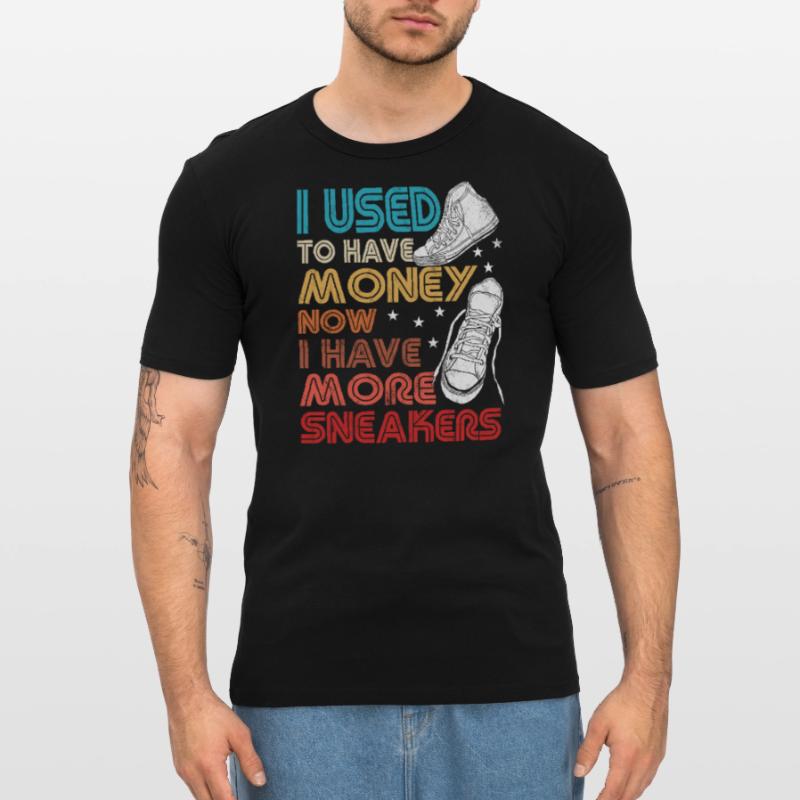 Collectionneur de baskets « J’avais de l’argent » T-shirt près du corps Homme