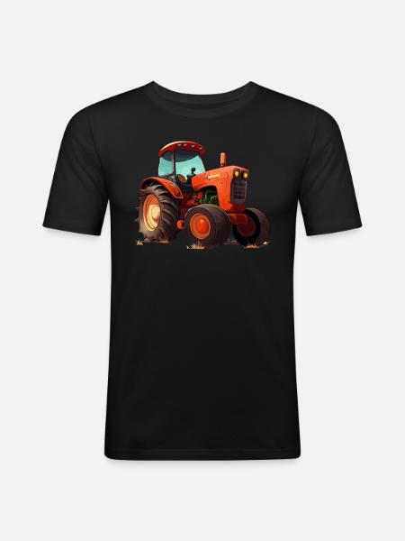 Tractor & Agricultural - Men's Slim Fit T-Shirt - black