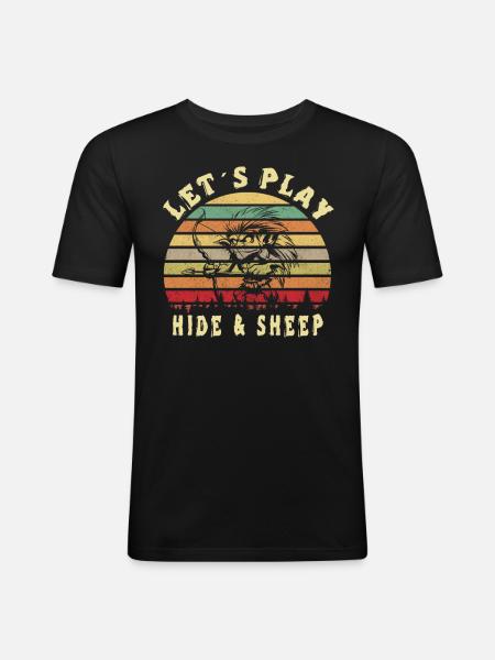 Let's hide - Men's Slim Fit T-Shirt - black