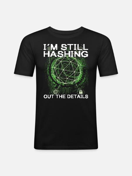 Ethischer Hacking -Analyst Ethische - Männer Slim Fit T-Shirt - Schwarz