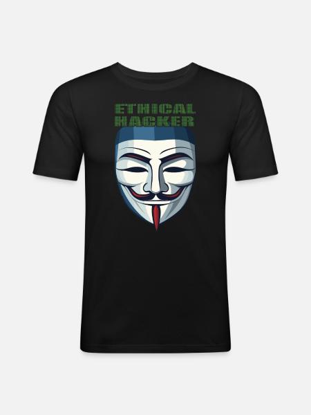 Ethical Hacking Analyst Ethical - Men's Slim Fit T-Shirt - black
