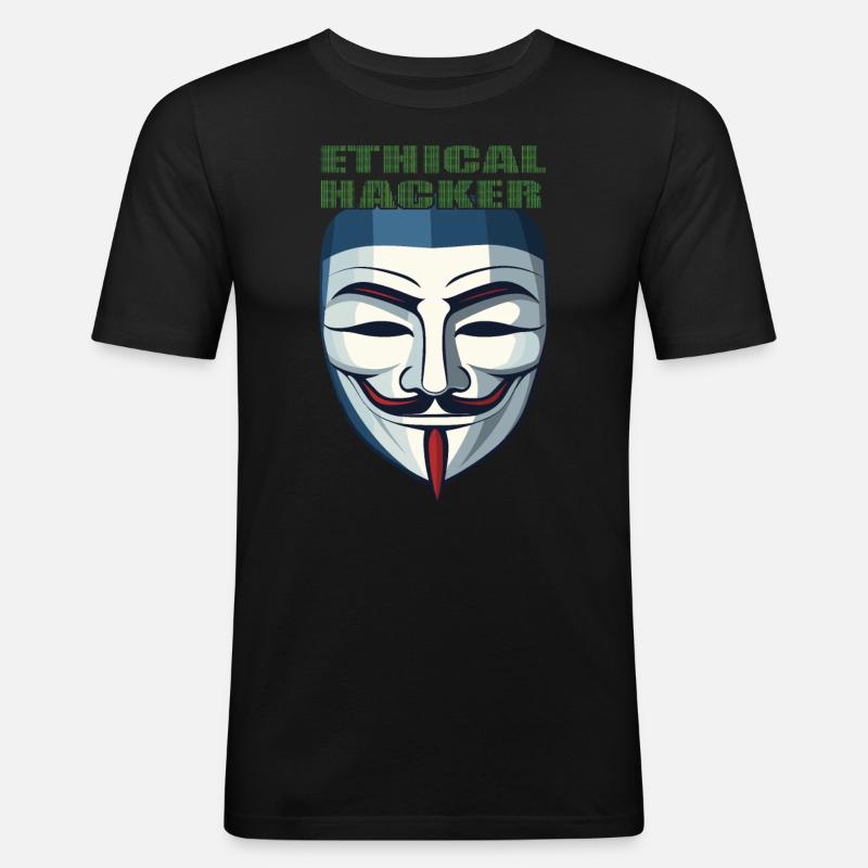 Ethischer Hacking -Analyst Ethische - Männer Slim Fit T-Shirt - Schwarz