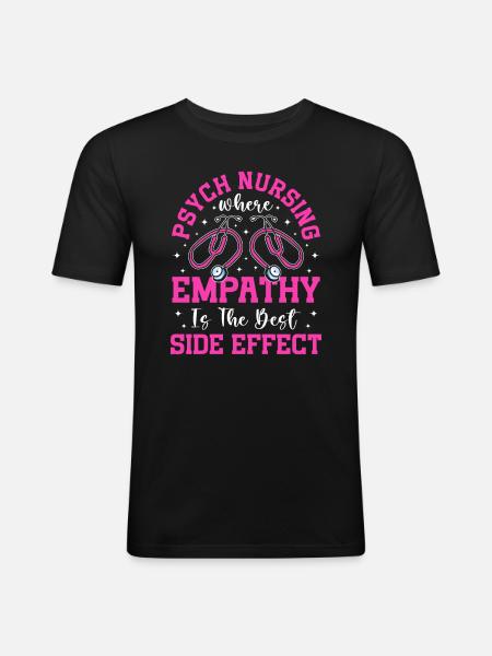 Drôle Psychiatrique - T-shirt près du corps Homme - noir