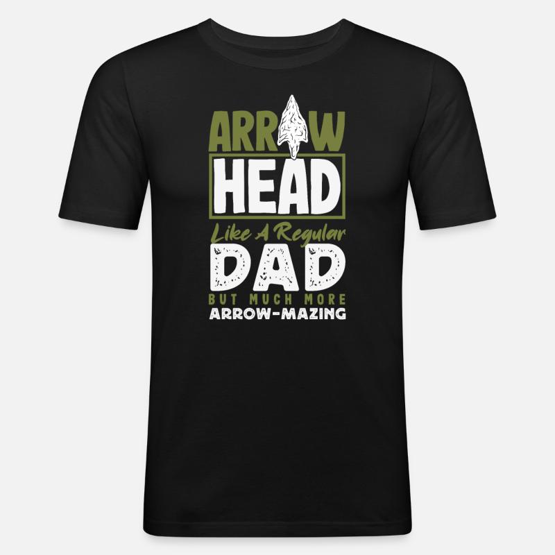 Arrowhead Hunter Archery Arrowhead - Men's Slim Fit T-Shirt - black