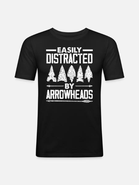 Arrowhead Hunter Archery Arrowhead - Men's Slim Fit T-Shirt - black