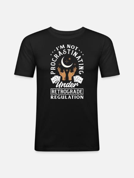 Retrograde planets Mercury Retrograde - Men's Slim Fit T-Shirt - black