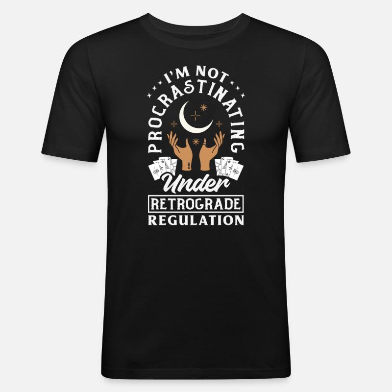 Retrograde planets Mercury Retrograde - Men's Slim Fit T-Shirt - black