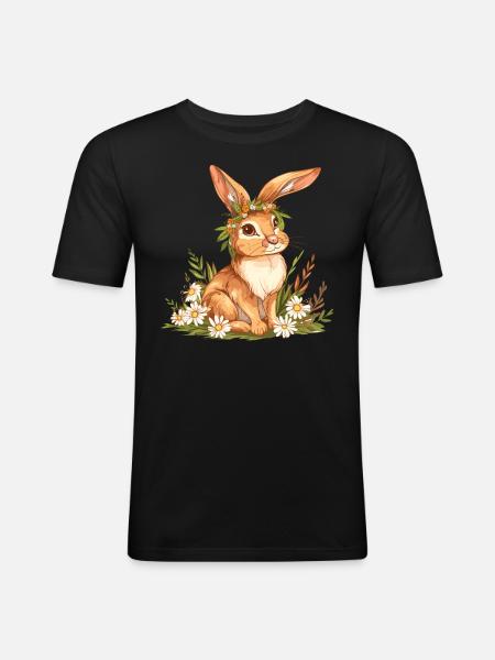 Easter Eostre Pagan Spring - Men's Slim Fit T-Shirt - black