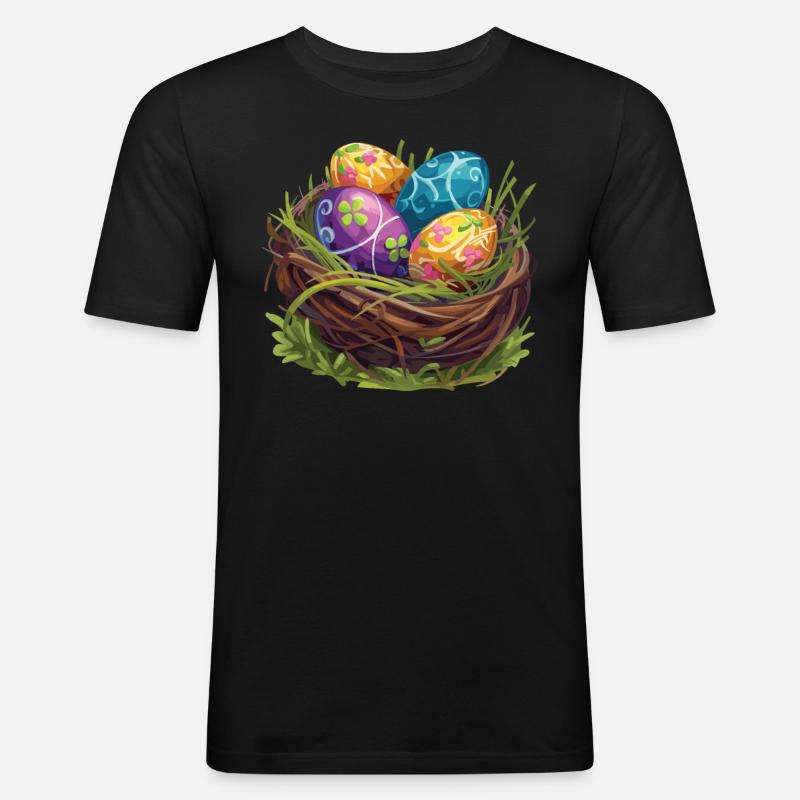 Easter Eostre Pagan Spring - Men's Slim Fit T-Shirt - black