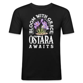 Easter Eostre Pagan Spring - Men's Slim Fit T-Shirt - black - Front - Nik (191cm)
